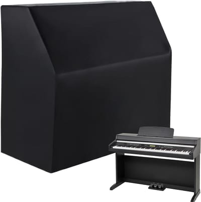Pianobeschermhoes - Digitale hoes - Stofvrij houden - Waterdicht verzilverd - 153x60x110 cm - Zwart