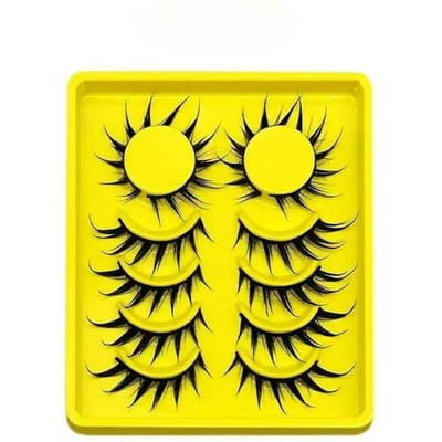 6 Paren Natte Fox Eye Wimpels Nepwimpers Cosplay Nepwimpers Dramatische Wimpels Natte Wimper Extensions Make-up Tool