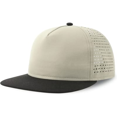 Atlantis Headwear Bank Five Cap Recycled AT424 - Light Grey/Black - One size