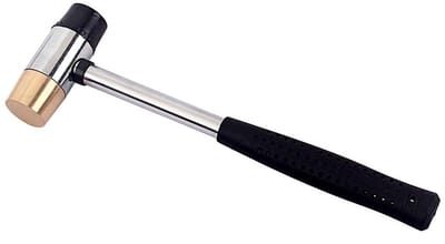 Dailygoods- Fret Hamer Rubberen Dubbele Kop - Multifunctioneel Gereedschap - Antislip Handgreep - Duurzaam Ontwerp - 26 mm Diameter - 378 g Gewicht - Gitaarhamer