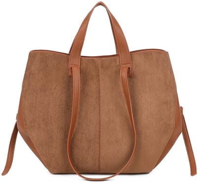 Gallantry® Dames Handtas – Shopper Tas – Grote Schoudertas – Werk Tas met Rits – Ruime Dames Tas - Bruin
