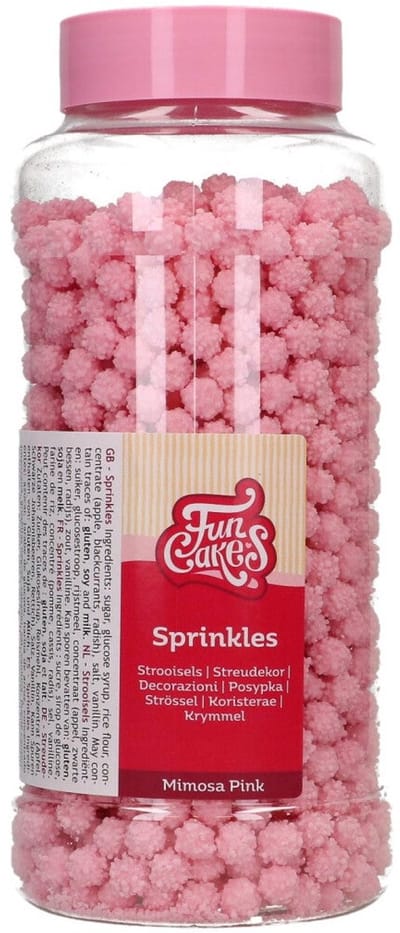 FunCakes Suikerdecoraties - Mimosa - Roze - 500g - Eetbare Taartdecoratie