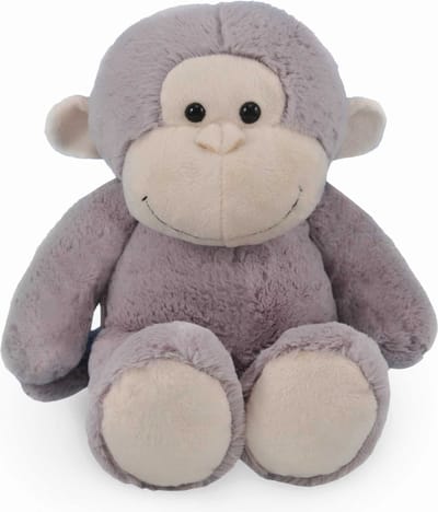 Funnies Knuffel Aap grijs 45cm - Zachte Knuffel voor Kinderen - Grote Pluche Knuffel - Knuffelspeelgoed voor Baby & Peuter - Cadeau voor Jongens & Meisjes