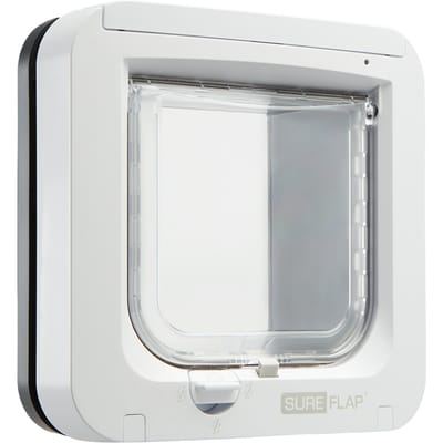 SureFlap Microchip - Kattenluik - Grijs Wit - 12 x 14 cm