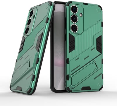 Solidenz StandGuard Xtreme geschikt voor Samsung Galaxy S25 hoesje - Groen