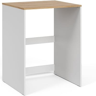 Wasmachinekast - Badkamerkast Opbergkast - Badkamer Organiseren - Optimaal Design - 68 x 88 cm - Wit/Artisan