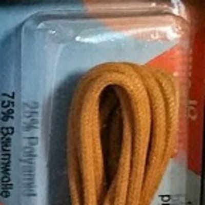 Ringpoint Type 83 Dunne Ronde Wax Schoenveters Saffraan 75 cm x 2 mm – 1 Paar