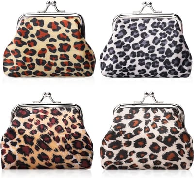 Monedero met Kisslock Sluiting - Kleine Portemonnee voor Vrouwen en Meisjes, Perfect als Cadeau, 9,5 cm L x 2,8 inch H, Ideaal voor Dagelijks Gebruik en Reizen