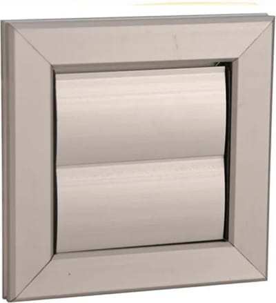 Nedco Ventilatierooster 155x155mm - Lamellenrooster - Aluminium