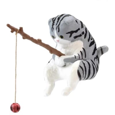 Viskat Ornamenten Aquariumdecoratie Vis Landschapsarchitectuur Cartoon Kat Beeld Mini Resin Figuur Woondecoraties