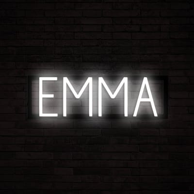 EMMA - Neon LED Lamp Kinderkamer | SpellBrite | 48,04 x 16 cm | 6 Dimstanden & 8 Lichtanimaties | Naamlamp Wandlamp Neon Verlichting
