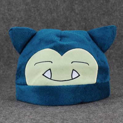 KIMU® Blauwe Sumo Muts - Volwassenen Kinderen - Met Oortjes Dames Heren Jongens Meisjes Snorlax Beanie Fleece Worstelaar Festival