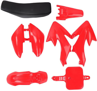 Dailygoods- Spatbord Motorfiets Kit - CRF50/Pitbike - Hoogwaardig Kunststof - Slijtvast - Stijlvol Ontwerp - Naadloze Pasvorm - Motorfiets Bodykit