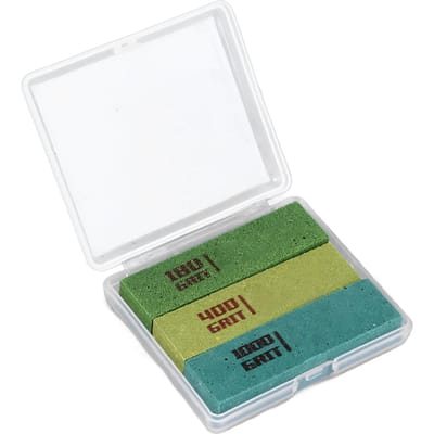 Gomme pour frettes de guitare Super grain fin Bloc de caoutchouc de polissage et de rognage des frettes Outil de nettoyage white