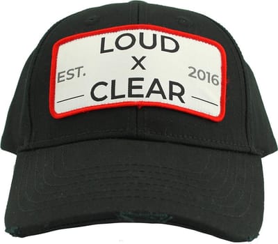 Loud and Clear - Pet Heren - Zwart - Trucker Cap - Zomer Pet - Festival Pet