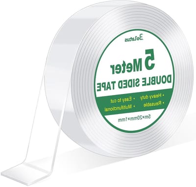 Dubbelzijdige tape, 5 m, transparant, extra sterk, nano tape, verwijderbaar, multifunctioneel voor thuis, keuken en auto