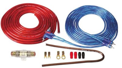 5m Car-Hifi Accukabelset 16 mm² voor Auto Audio tot 750 Watt