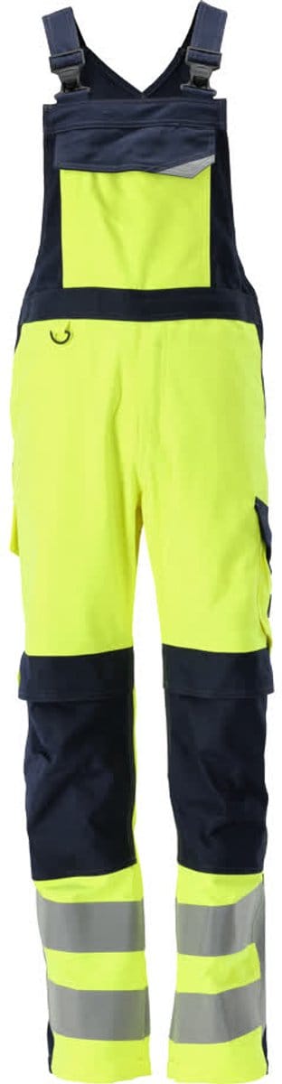 Mascot Multisafe Amerikaanse overall met kniezakken 13869-216 - hi-vis geel/donkermarine - C46 - 76