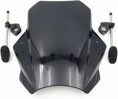 Motor Windscherm - Winddeflector Spoiler - Comfortabel Rijden - Variabele Luchtstroom - 800 g - Zwart