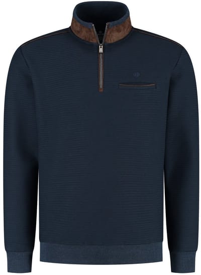Fellows United Pullover striper jacquard Navy (52.2652 - 110)