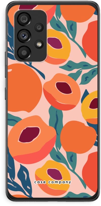 Case Company® - Hoesje geschikt voor Samsung Galaxy A53 5G hoesje - Perzik - Soft Cover Telefoonhoesje - Bescherming aan alle Kanten en Schermrand