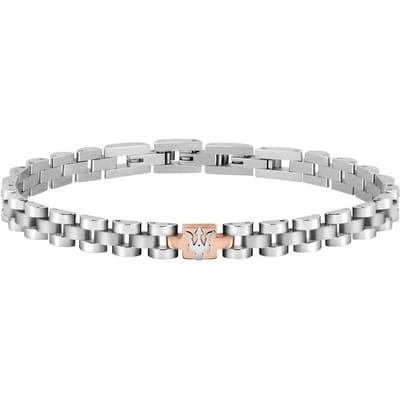 Maserati Jewels Bracelet en Acier Inoxydable JM219AQH17- Pour Homme white