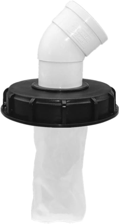 Wasbaar 45° IBC Lid Filter voor Regenwater - IBC Tank Accessoires, Efficiënt Waterfilter, Bescherming tegen Verontreinigingen