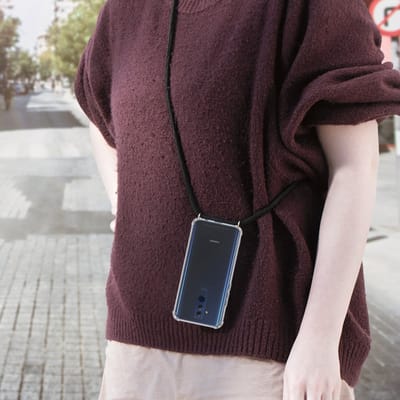 New Age Devi - telefoonhoesje - Geschikt voor Huawei Mate 20 Lite - Hoesje met telefoonkoord - Transparante back cover