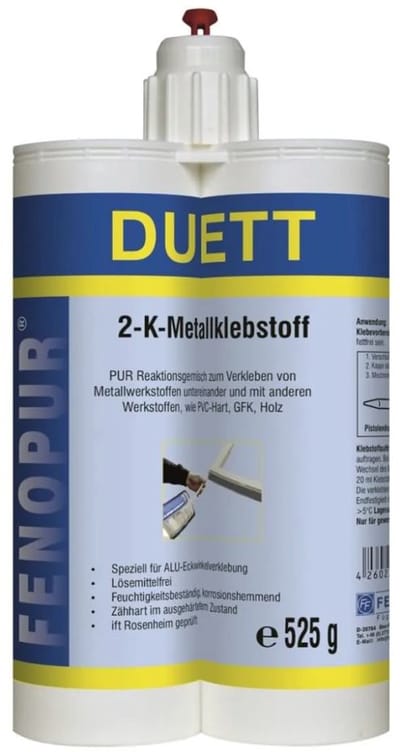 2-componenten PU lijm 525 g grijs