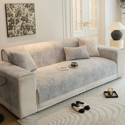 Moderne Chenille Jacquard Bankhoes Antislip Bankhoes Kussenhoes Woonkamer Decoratie Combinatie Bankhanddoek 70x70cm