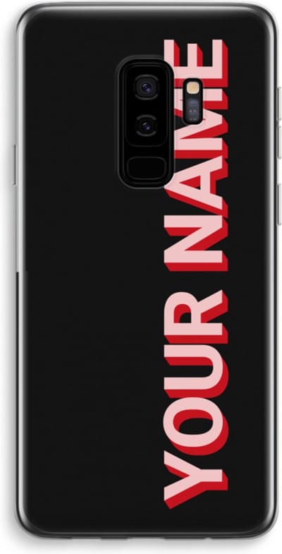 Gepersonaliseerd - Case Company® - Hoesje geschikt voor Samsung Galaxy S9 Plus hoesje - Namecase - Soft Cover Telefoonhoesje - Bescherming aan alle Kanten en Schermrand