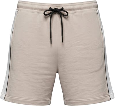 OMBRE Korte Broek - Regular Fit - Katoen - Gestreept Beige S
