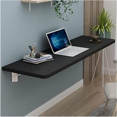 Wandbureau - Klaptafel - Ruimte Besparen - Eenvoudig Montagesysteem - 70x30cm - Zwart