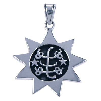 Zilveren Ringsteen ketting hanger