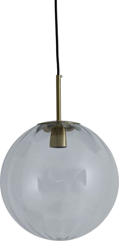 Light & Living Hanglamp Magdala - Smoke Glas - Ø30cm - Modern - Hanglampen Eetkamer, Slaapkamer, Woonkamer
