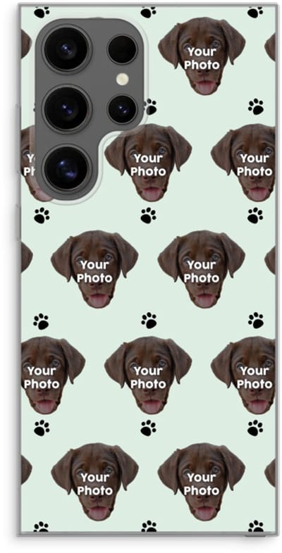 Gepersonaliseerd - Case Company® - Hoesje geschikt voor Samsung Galaxy S24 Ultra hoesje - Gepersonaliseerd gezicht - Kat of Hond - Soft Cover Telefoonhoesje - Bescherming aan alle Kanten en Schermrand