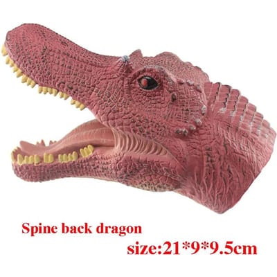 Marionnettes à Main Animaux Tête en Caoutchouc Vinyle Souple Figurines Jouets Gants Modèle Cadeau Marionnettes à Main Dinosaure Jouets Pour Halloween Jouets