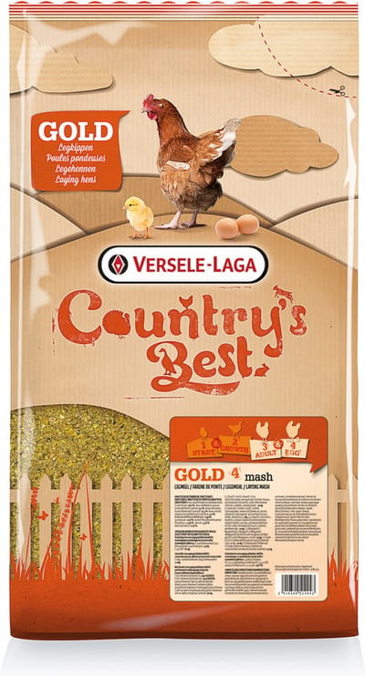 Versele-Laga Country`s Best Gold 4 Mash Legmeel - Kippenvoer - 5 kg Vanaf 1e Ei