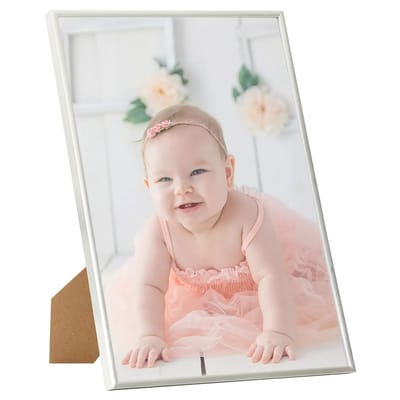 vidaXL - Fotolijsten - 5 - st - voor - wand - of - tafel - 70x90 - cm - MDF - zilverkleurig