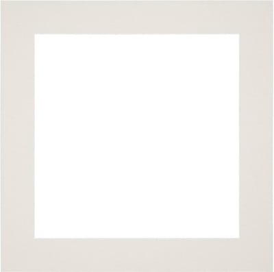 Passe-Partout Fotomaat 20x20 cm - Lijstmaat 30x30 cm - Lichtgrijs - Museumkarton - Fotolijst niet inbegrepen