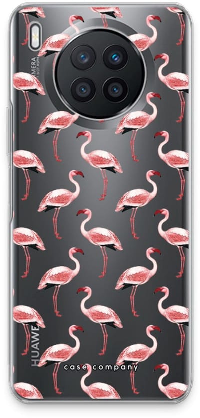 Case Company® - Hoesje geschikt voor Huawei Nova 8i hoesje - Flamingo - Soft Cover Telefoonhoesje - Bescherming aan alle Kanten en Schermrand