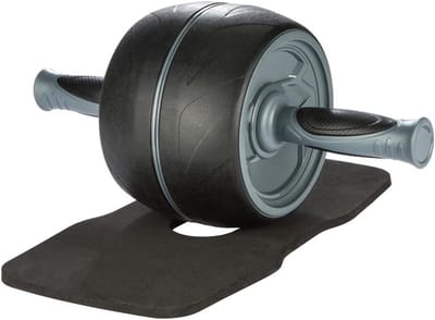 Buiktrainer AB Roller - Fitnessapparaat Thuis - Buikspieren Trainen - Extra Stabiele Uitvoering - 430 Gram - Zwart