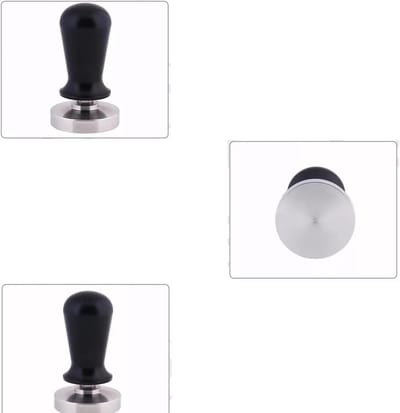 Koffie Tamper - Koffiepers - Koffiebereiding - Roestvrij Staal - 51MM - Zilver
