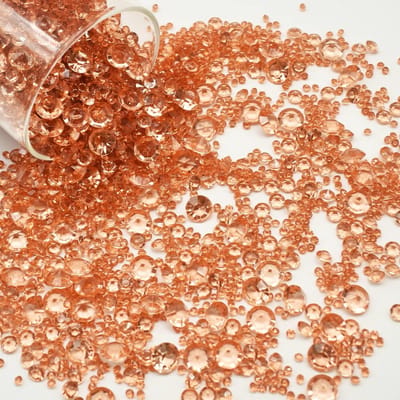 4000 Stuks Acryl Kristallen voor Tafeldecoratie - Diamanten Sprinkles voor Bruiloften, Verjaardagen en Vazen - Roze Goud, 3 mm, 6 mm, 10 mm