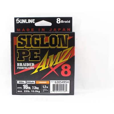 Sunline PE Line X8 Siglon AMZ 600m PE 1.2 16LB Oranje (1081) oranje