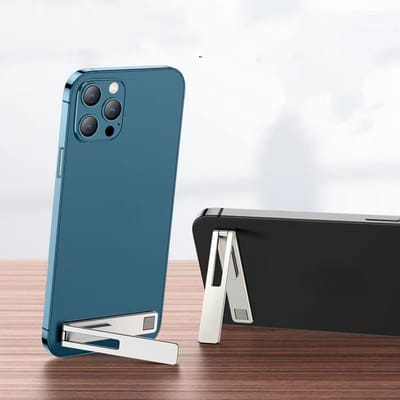 1 pièce Alliage de Zinc Support de Téléphone Portable Réplique Portable Universel Support de Téléphone Mobile Support Accessoires de Téléphone Mobile argenté