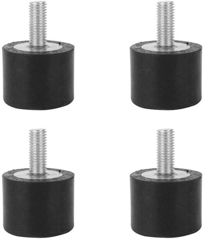 Anti-vibratie rubberen ophangingen, set van 4 stuks, schokabsorberende isolatoren voor machines en apparatuur
