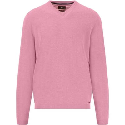 Fynch-Hatton Trui V-Neck Air Cotton Peony / male