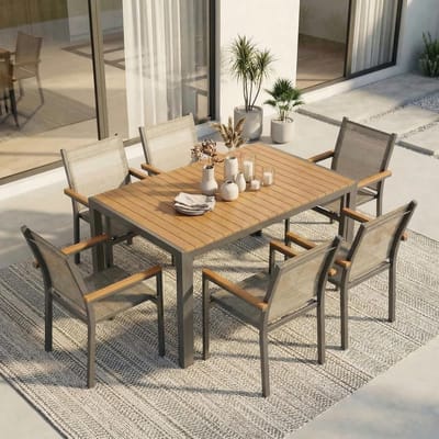 Schommelstoel Opvouwbaar Ergonomisch met Hoofdsteun (94x64x99,5 cm) – Relaxstoel met Armleuningen, Textileen Mesh en Stalen Frame, Inklapbare Tuinstoel voor Balkon/Terras/Camping – Beige – Bella