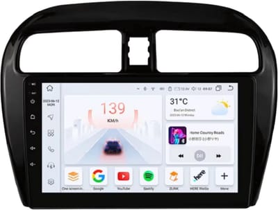 Autoradio met bluetooth - Carplay - Voor Mitsubishi Mirage / Space Star (2012-2018) - Geschikt voor Apple en Android - Stereo - Navigatie - Navigatiesysteem auto - 3GB 32GB